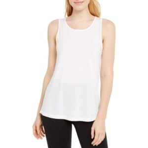 Id Ideology Women's White Mesh-Back Workout/Athletic Tank Top | NEW/NWT!!💜💪🏼